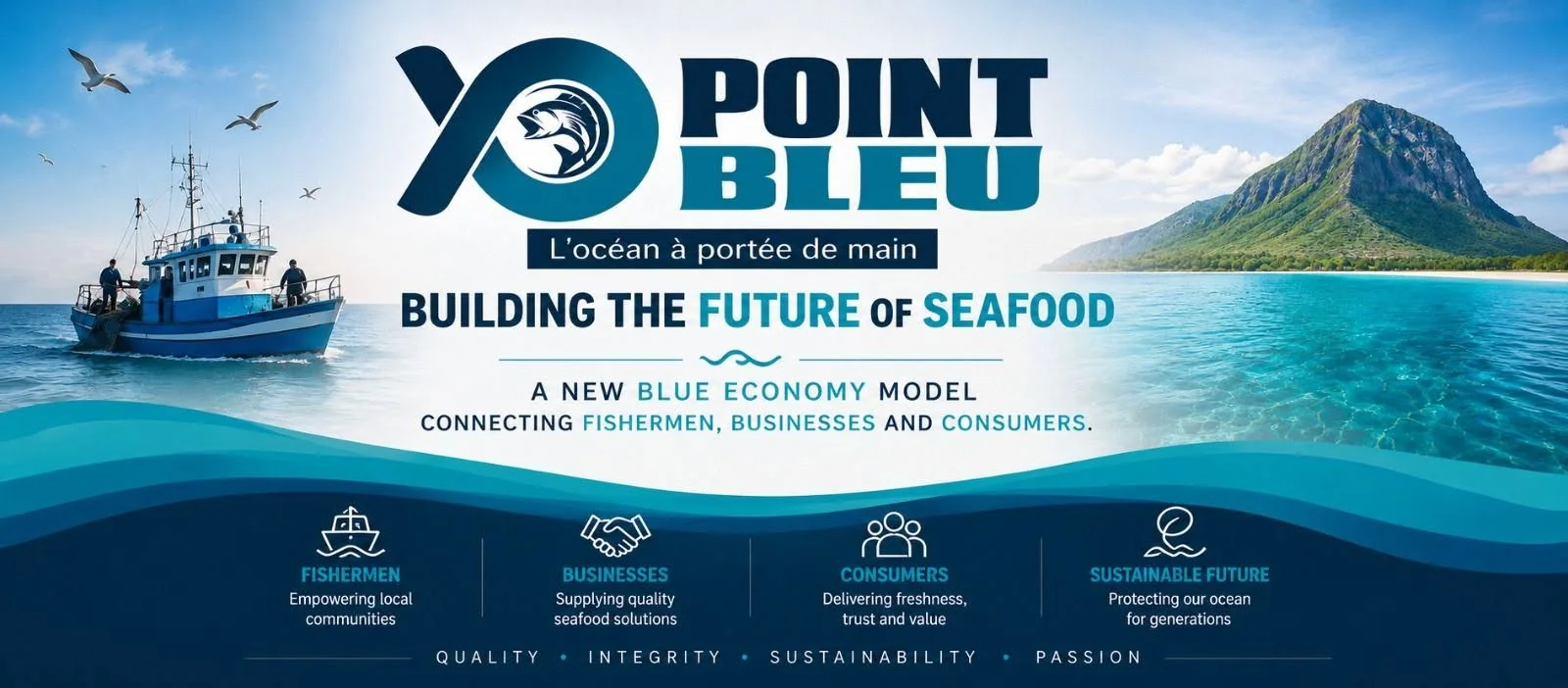 Point Bleu: building the future of seafood. A new blue economy model connecting fishermen, businesses and consumers.
